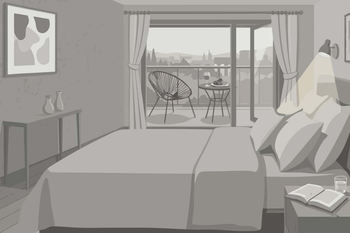 Bed in een Gemengde Slaapzaal met 6 Bedden